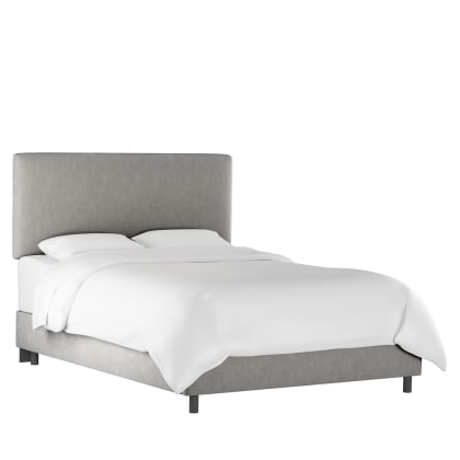 Tribeca Velvet Bed - Steel Gray