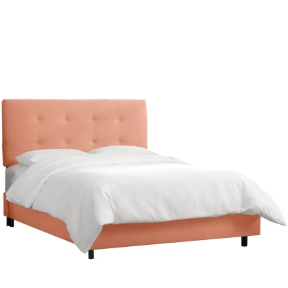 Soho Velvet Bed - Papaya