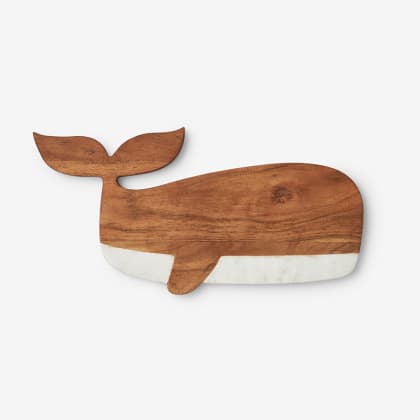 Marble & Wood Serving Board - Whale