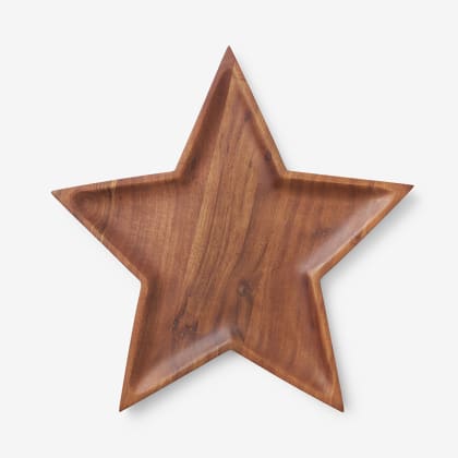 Holiday Wood Platter - Star