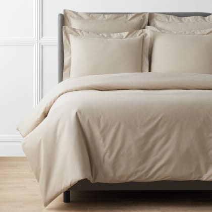 Legends Hotel™ Supima® Cotton Percale Duvet Cover - Feather Grey