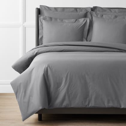 Legends Hotel™ Supima® Cotton Percale Duvet Cover - Pewter