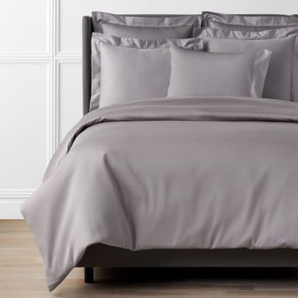 Legends Hotel™ Supima® Cotton Wrinkle-Free Sateen Duvet Cover - Silver