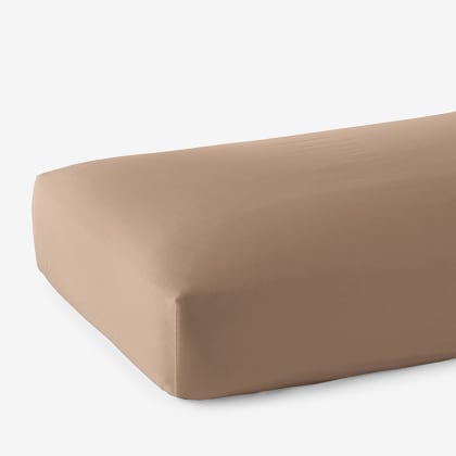 Legends Hotel™ Supima® Cotton Wrinkle-Free Sateen Fitted Sheet - Cafe