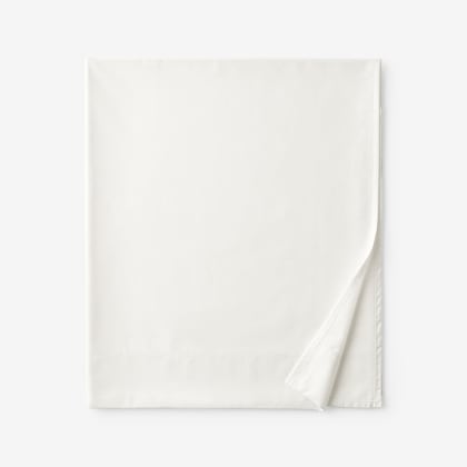 Company Cotton™ Wrinkle-Free Sateen Flat Sheet - Creme