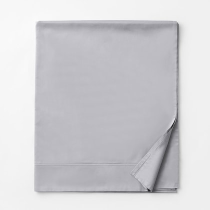 Company Cotton™ Classic Sateen Flat Sheet - Platinum