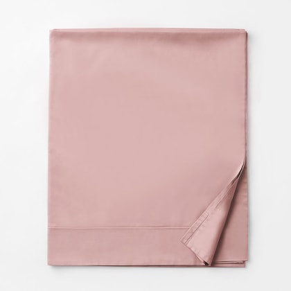 Company Cotton™ Classic Sateen Flat Sheet - Rose Quartz