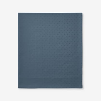 Legends Hotel™ Dot Supima® Cotton Sateen Flat Sheet - Mirage Blue