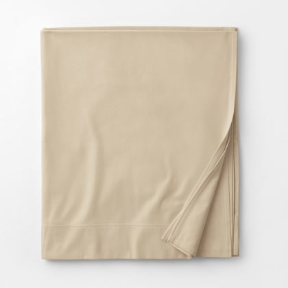 Legends Luxury™ Velvet Flannel Deep Pocket Flat Sheet - Alabaster