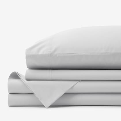 Company Cotton™ Organic Cotton Percale Sheet Set - Pearl Gray