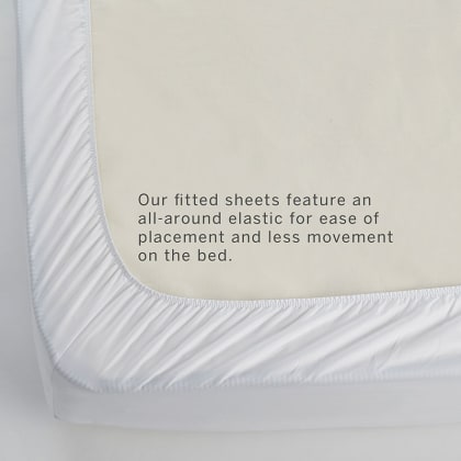 Legends Hotel™ Supima® Cotton Wrinkle-Free Sateen Deep Pocket Fitted Sheet - Light Gray