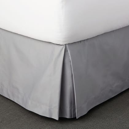 Company Cotton™ Sateen 14 in. Drop Bed Skirt - Platinum