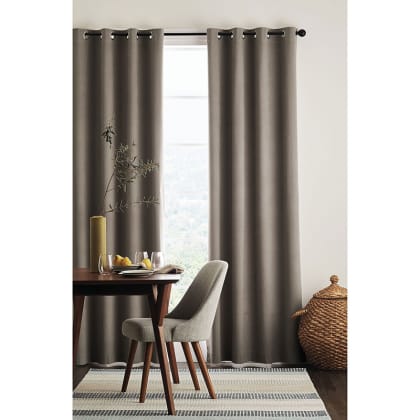 Room Darkening Grommet Top or Rod Pocket Window Curtain - Natural