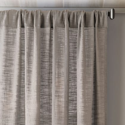 Concord Cotton Window Curtain - Ivory