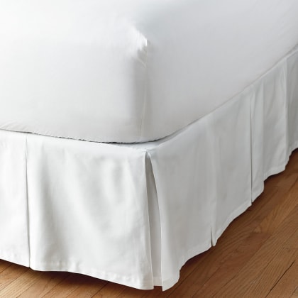 Simple Tuck Cotton Box Pleat Bed Skirt