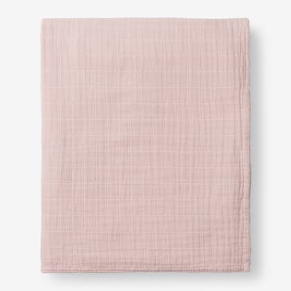 Gossamer Cotton Blanket - Rose Water