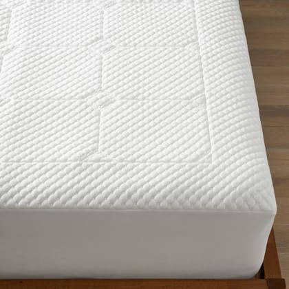 Comfort Cushion Quilted Memory Foam Mattress Pad - White
