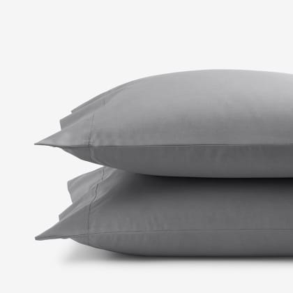 Legends Hotel™ Supima® Cotton Percale Pillowcases - Pewter