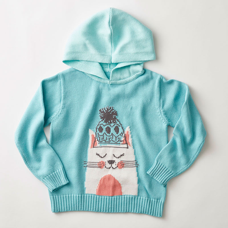 Cat Kids Character Sweater - Cat