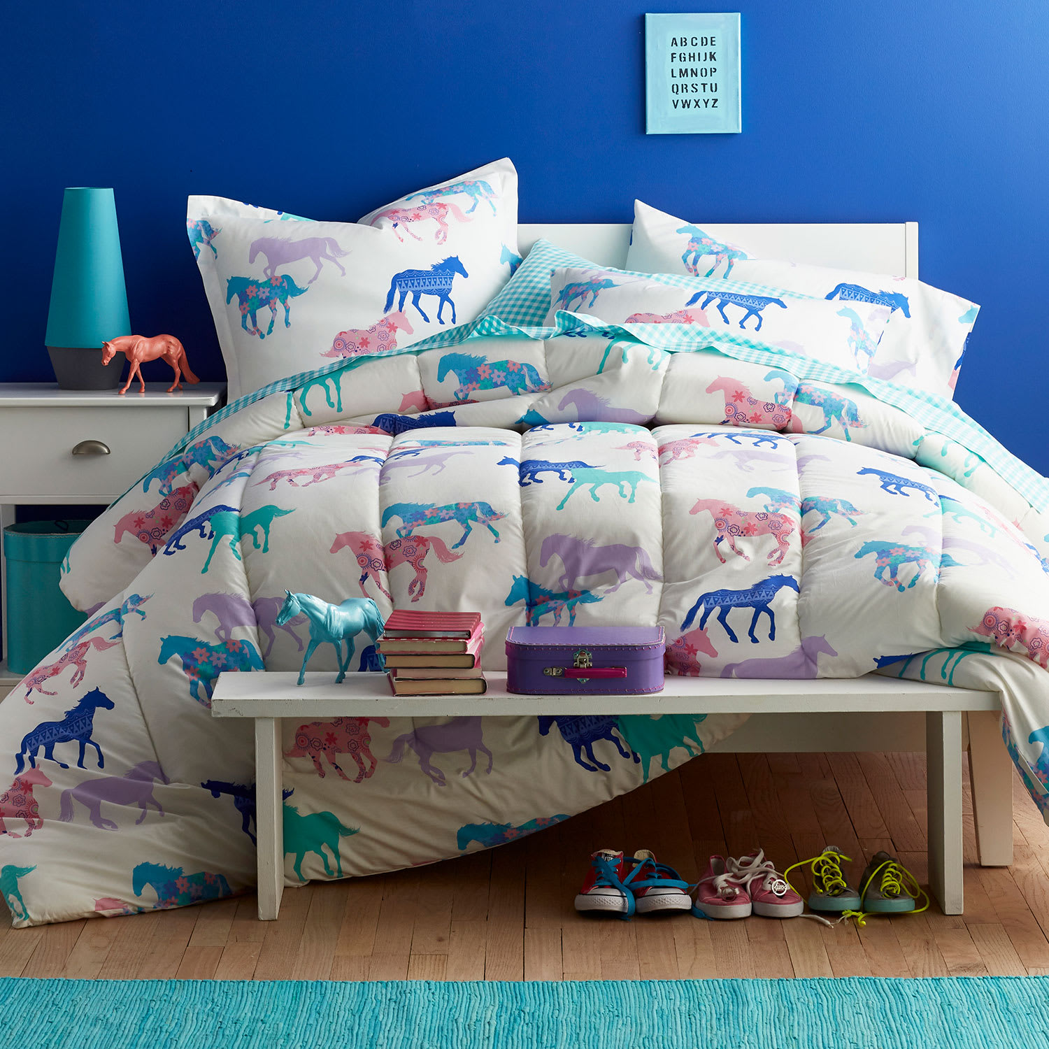 Company Kids™ Prancing Ponies Cotton Percale Comforter - Multi