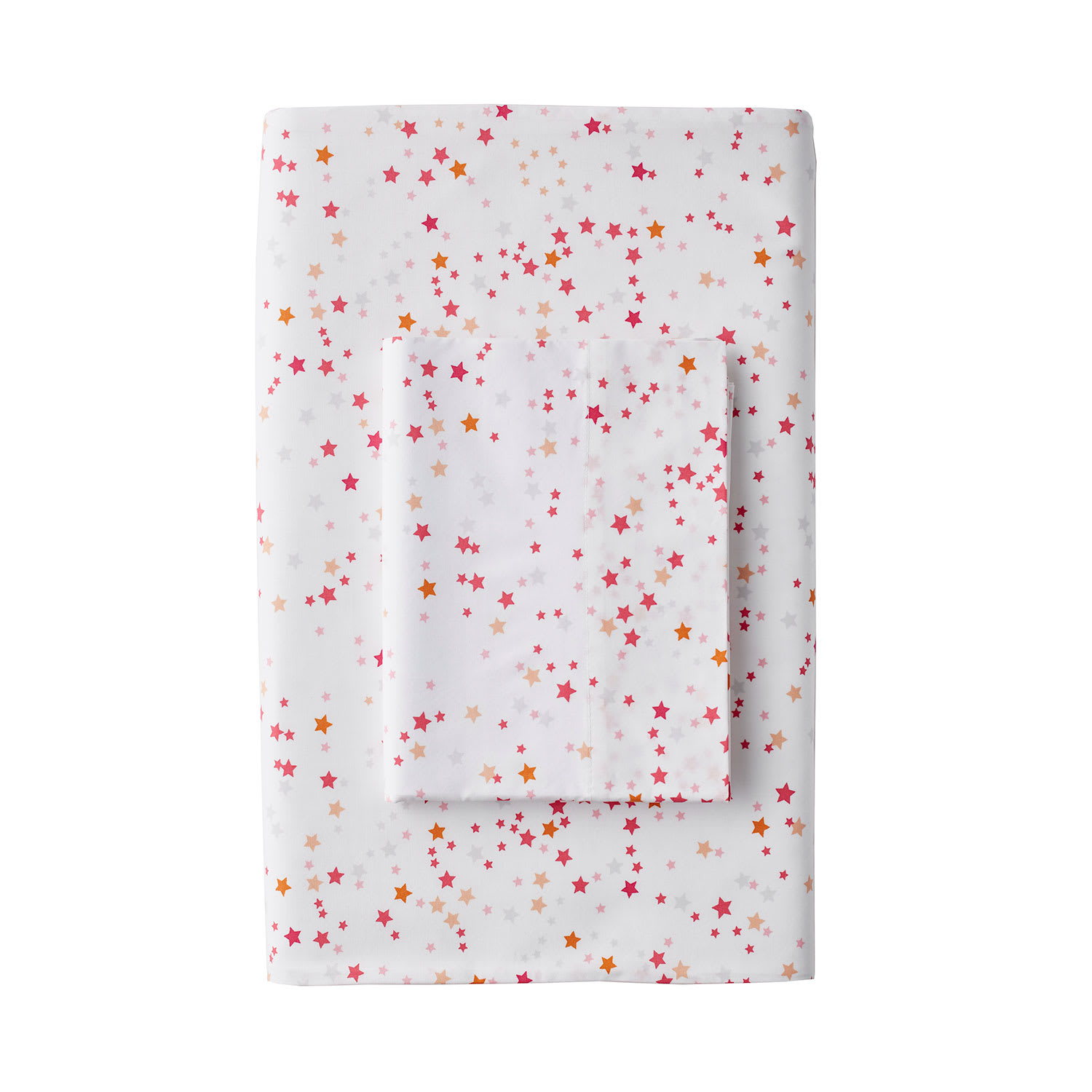 Company Kids™ Starlight Cotton Percale Flat Sheet - Hot Pink