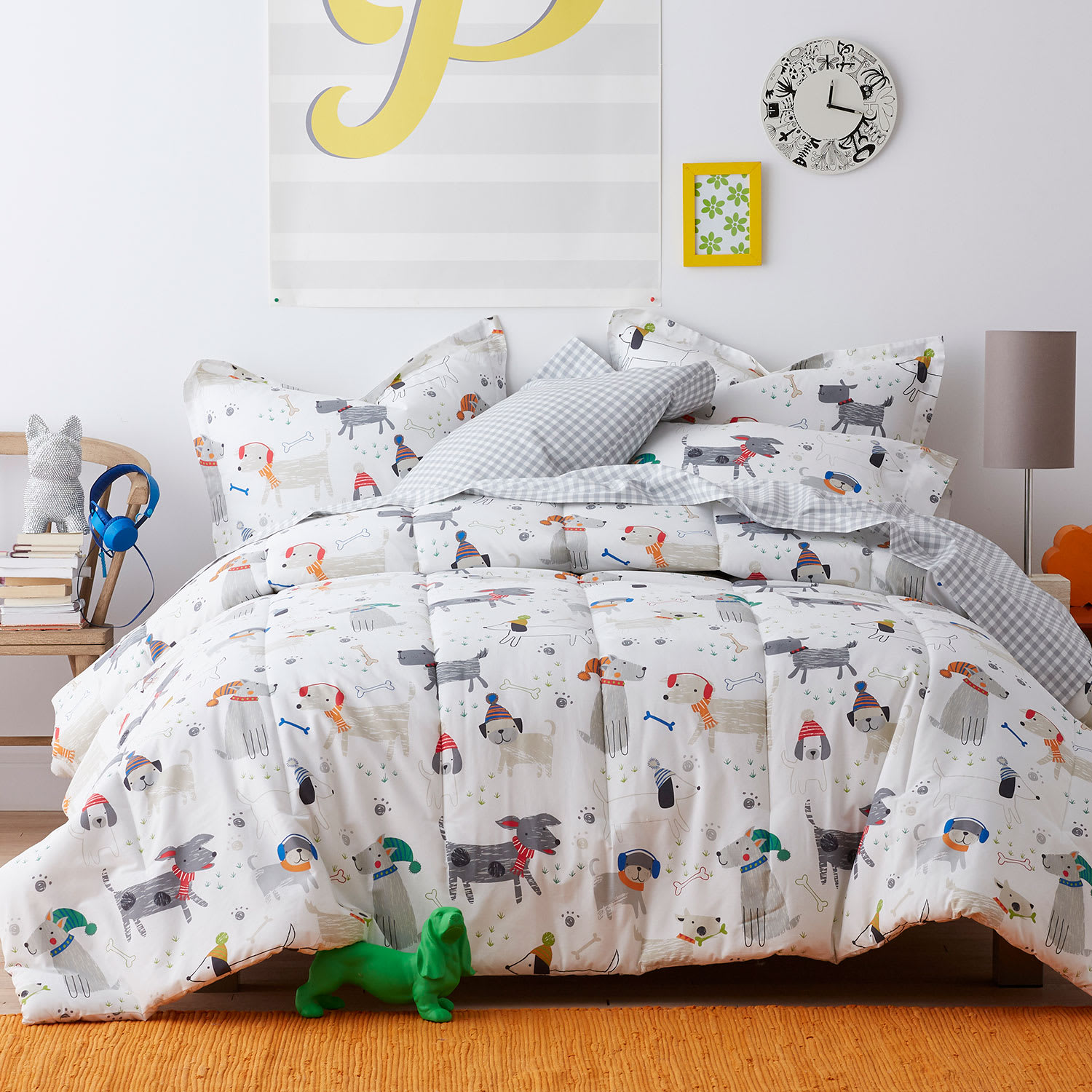 Company Kids™ Playful Pups Cotton Percale Comforter - Multi