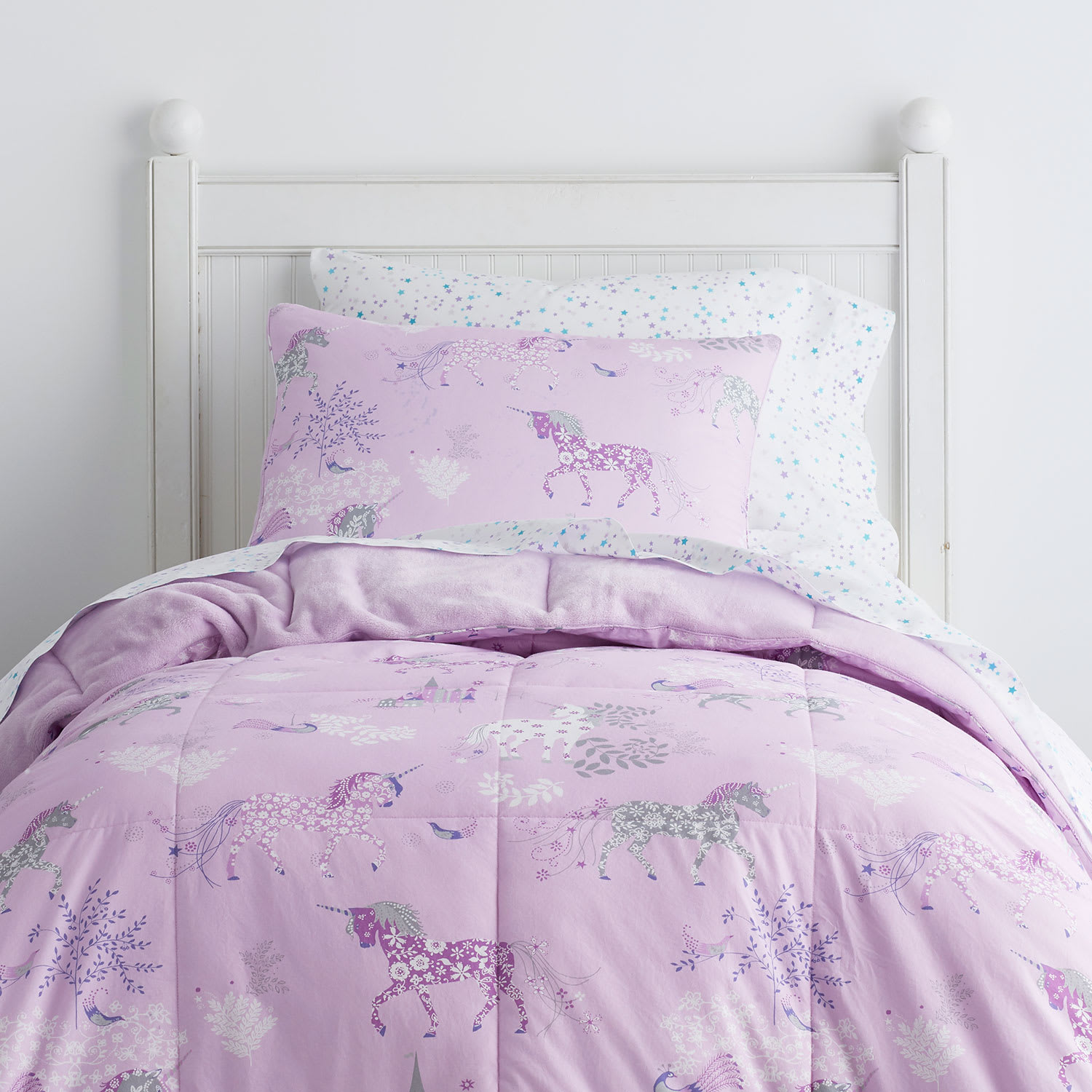 Unicorn Printed Reversible Comforter Set - Unicorn