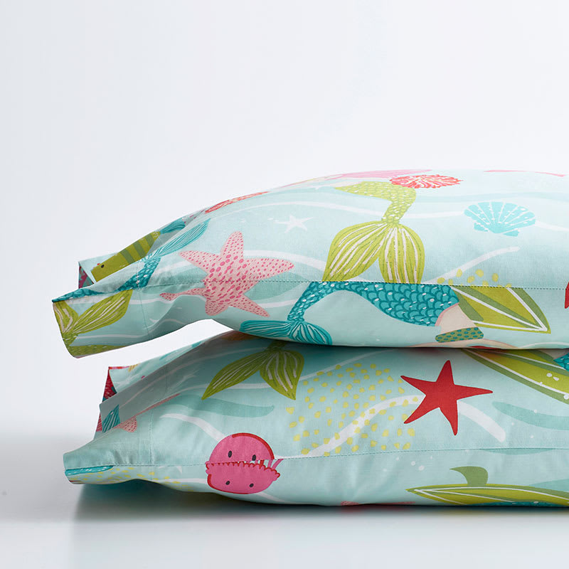 Company Kids™ Ocean Mermaid Organic Cotton Percale Pillowcases