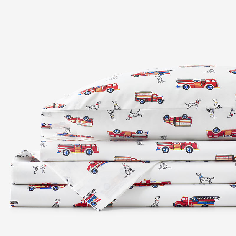 Company Kids™ Fireman’s Best Friend Organic Cotton Percale Sheet Set