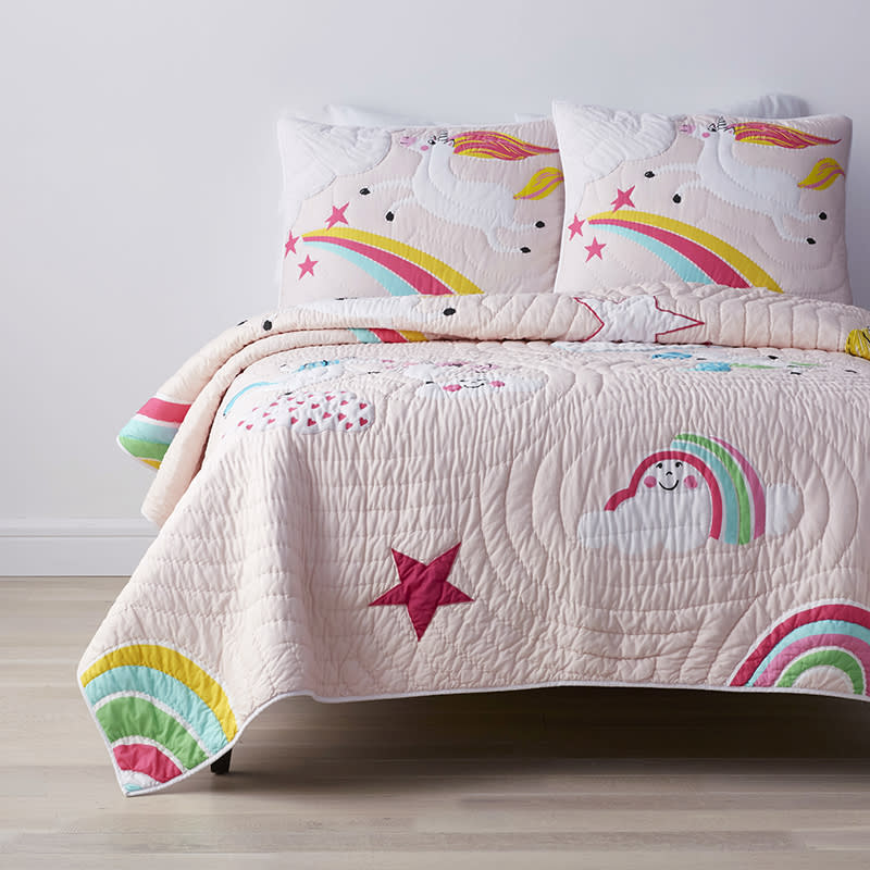 Playful Unicorn Handcrafted Cotton Quilt