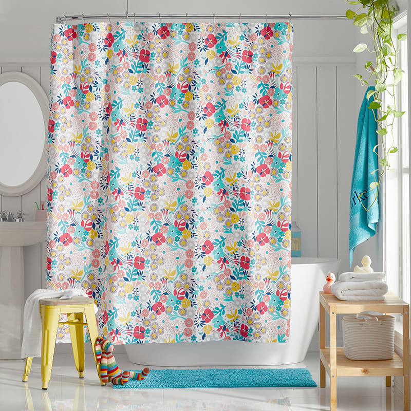 Company Kids™ Floral Organic Cotton Percale Shower Curtain