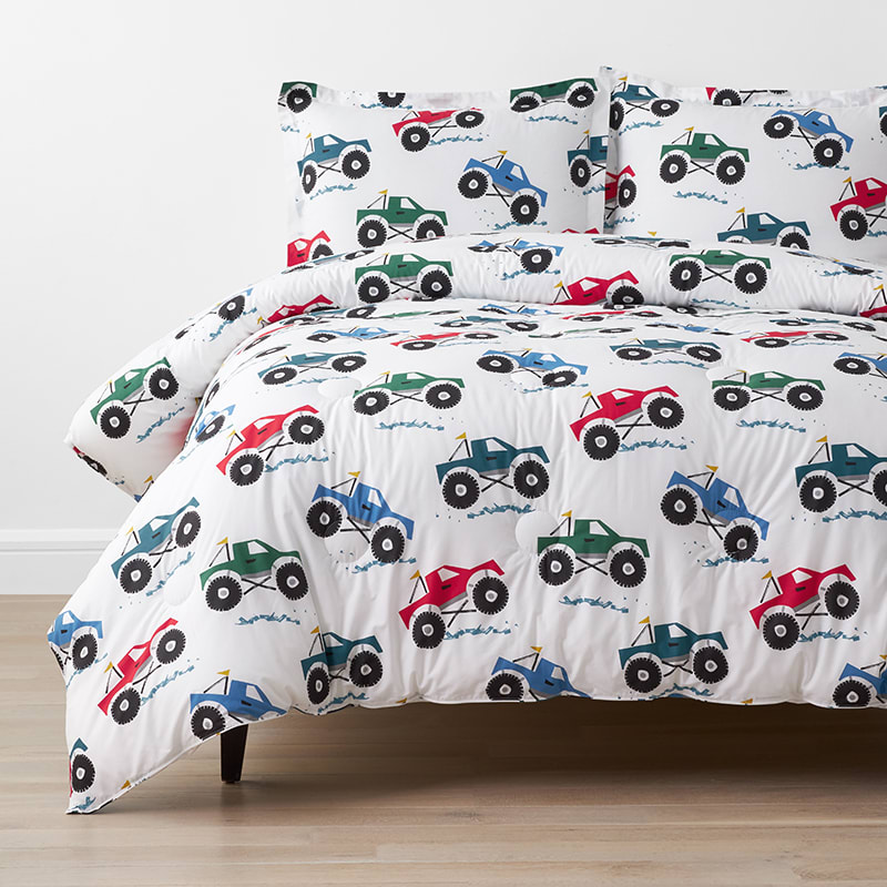 Company Kids™ Monster Trucks Organic Cotton Percale Comforter Set