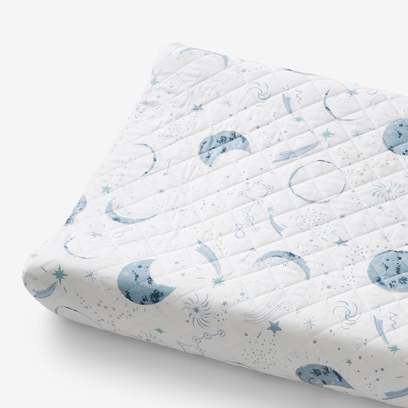 Company Kids™ Night Sky Organic Cotton Percale Quilted Changing Pad Cover