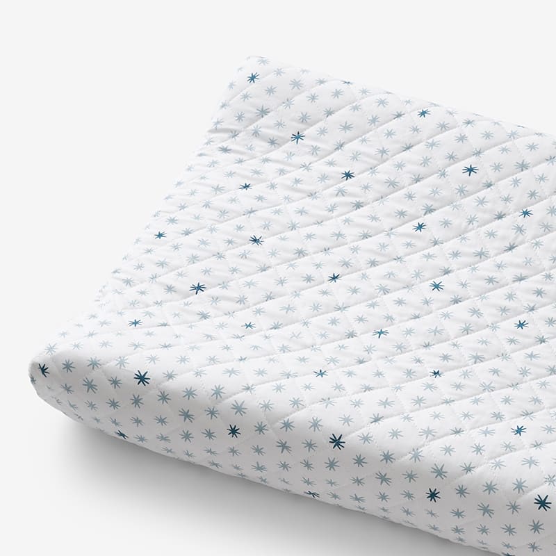 Company Kids™ Ditsy Star Organic Cotton Percale Quilted Changing Pad Cover