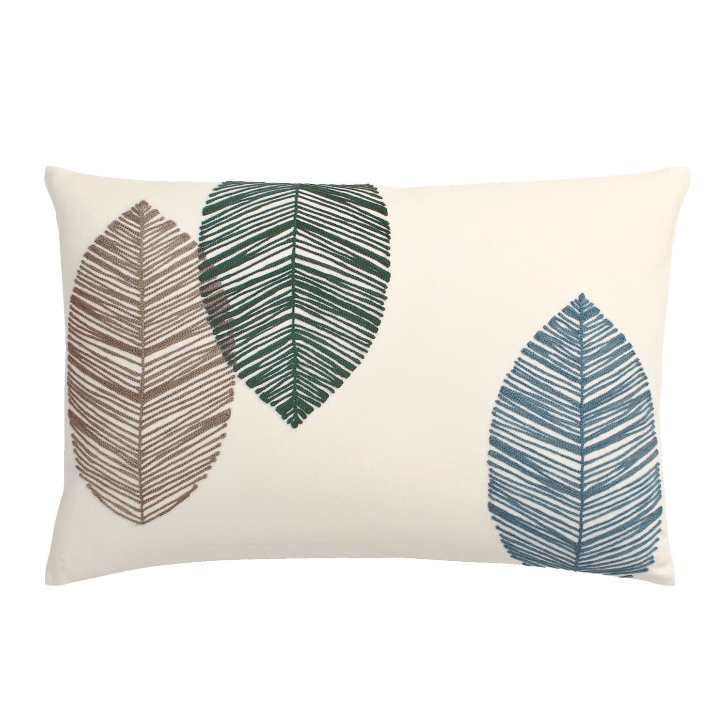 Cstudio Home Leaves Embroidered Pillow Covers