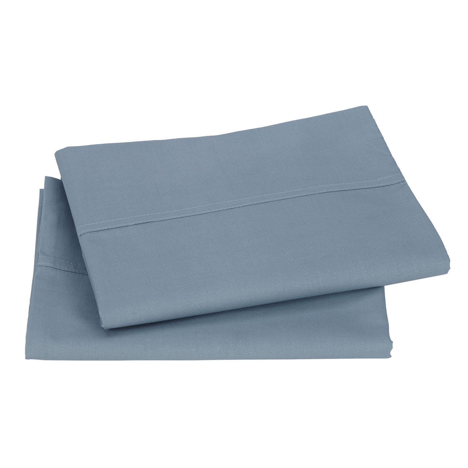 Cstudio Home Organic Cotton Percale Pillowcases - Dusty Blue