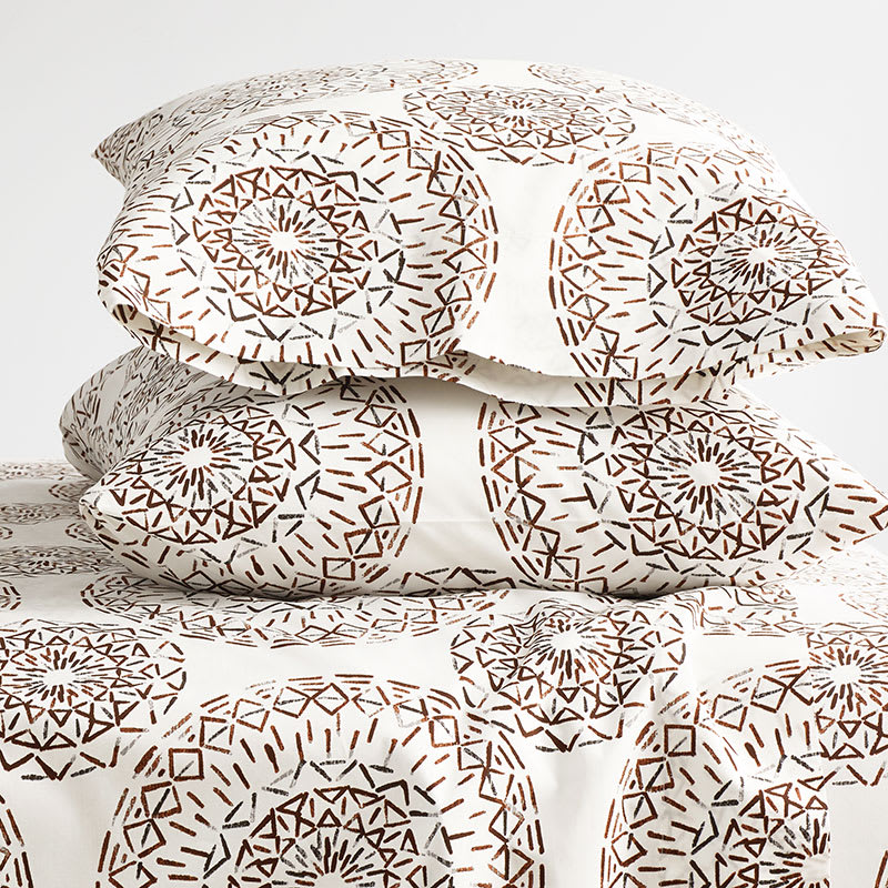 Cstudio Home Visionary Organic Cotton Percale Pillowcases - Multi