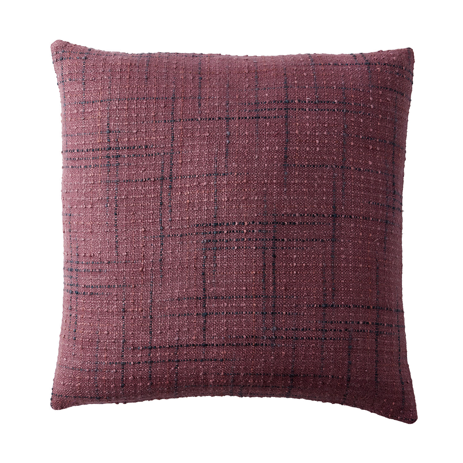 Red Multicolored Squares Embroidered Pillow Cover - Embroidered Squares