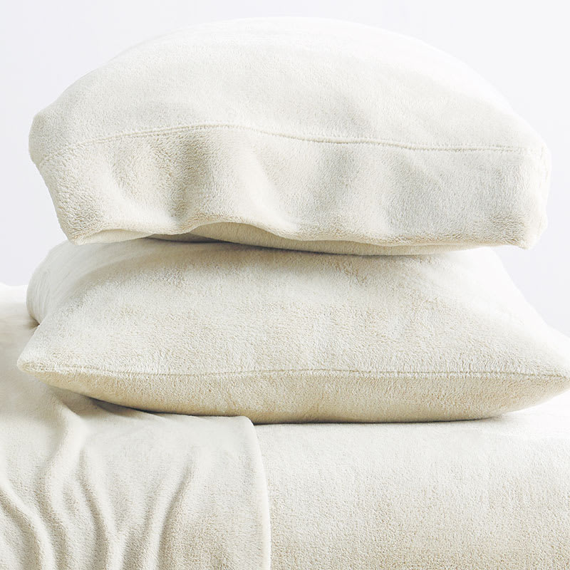 Company Plush Pillowcases - Cream