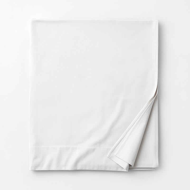 Company Cotton™ Organic Cotton Flannel Flat Sheet - White