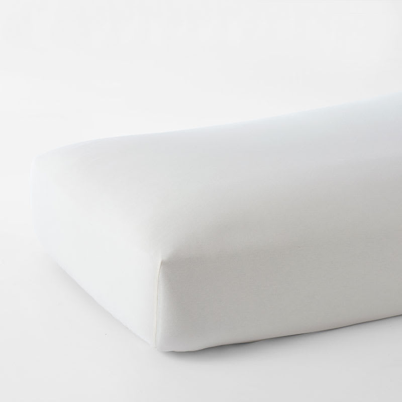 Company Cotton™ Organic Cotton Flannel Fitted Sheet - White