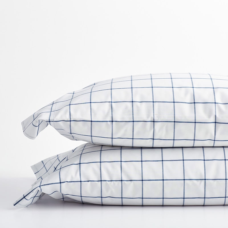Company Cotton™ Block Plaid Percale Pillowcases