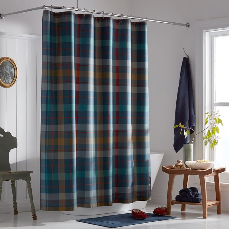 Legends Luxury™ Tartan Plaid Sateen Shower Curtain
