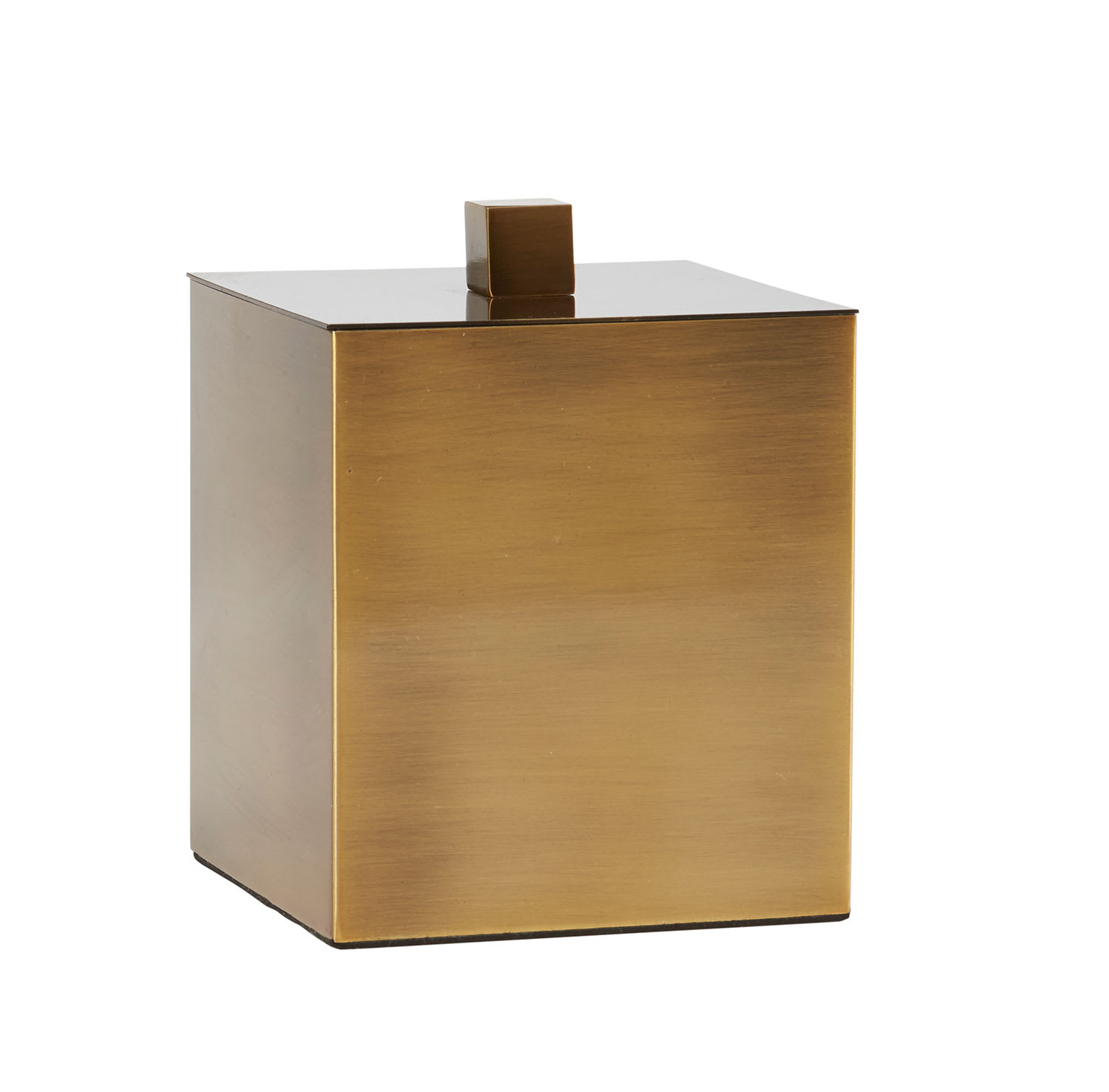 Brass Cubed Bath Canister
