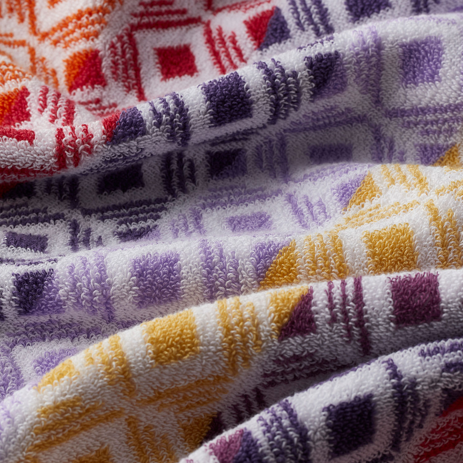 Company Cotton™ Facets Bath Towel - Red Multi