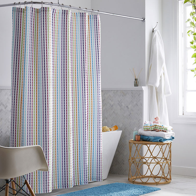 Company Cotton™ Spectrum Shower Curtain - White