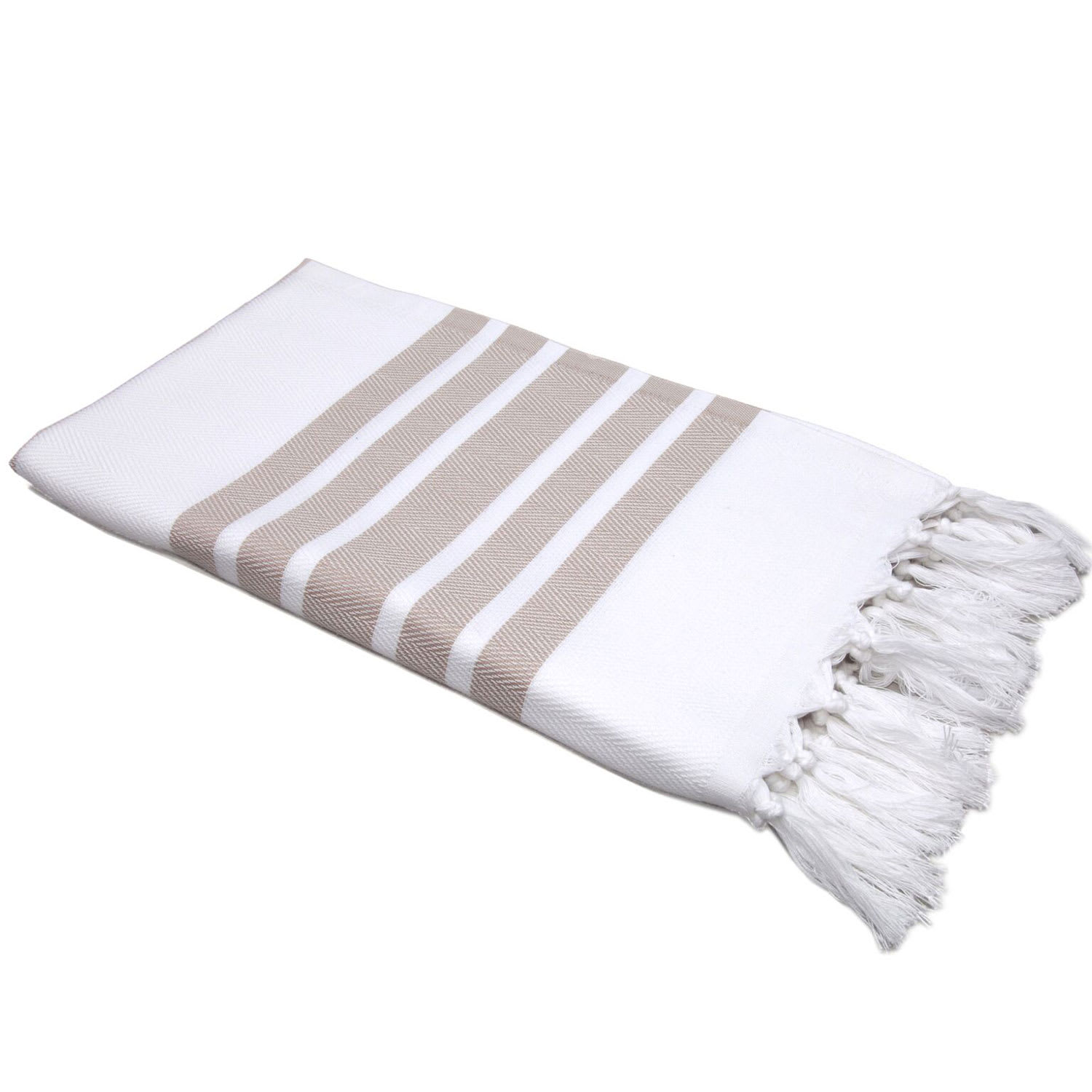 Santorini Turkish Cotton Towel - Beige