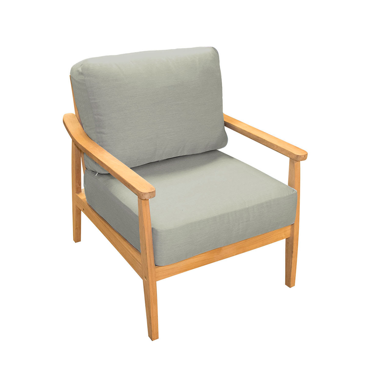 Oceanside Teak Arm Chair - Granite