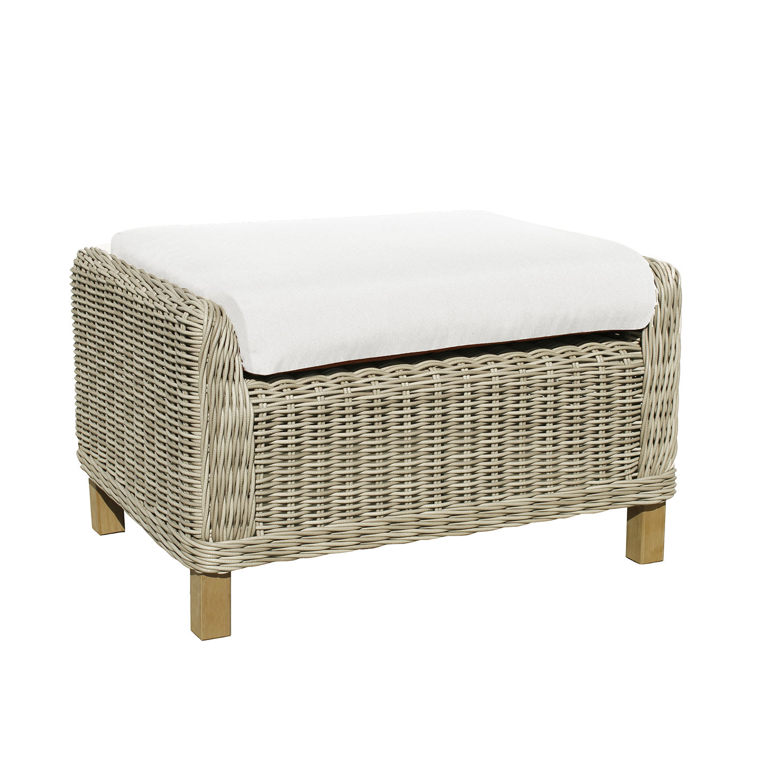 Brentwood Ottoman - Ivory