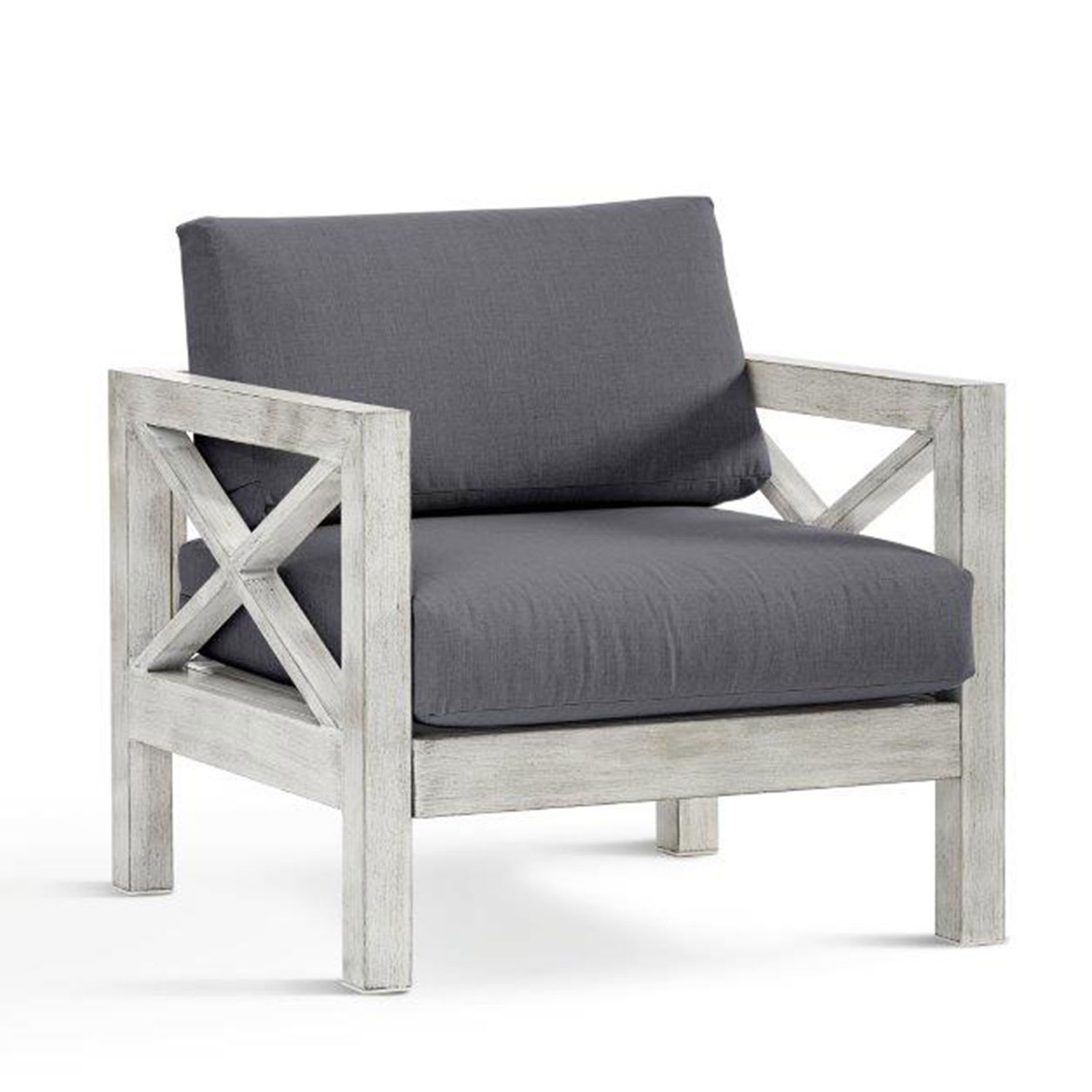 Surrey Arm Chair - Slate/White